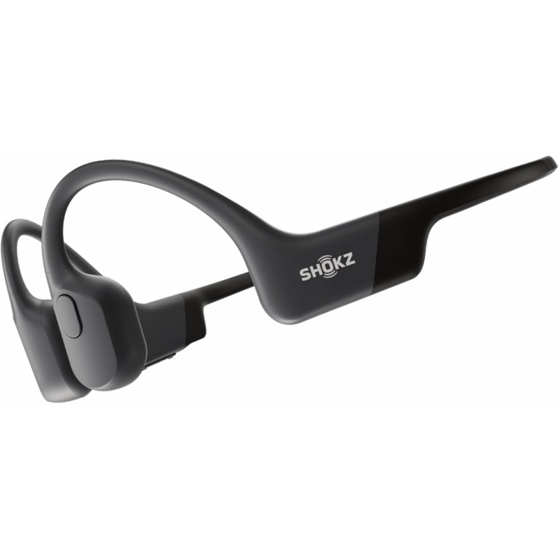 Shokz openrun casque à conduction osseuse, écouteurs bleutooth oreilles libres pour le sport avec micro, casque sans fil étanche