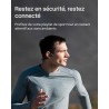 Shokz openrun casque à conduction osseuse, écouteurs bleutooth oreilles libres pour le sport avec micro, casque sans fil étanche