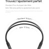 Shokz openrun casque à conduction osseuse, écouteurs bleutooth oreilles libres pour le sport avec micro, casque sans fil étanche