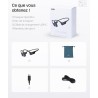 Shokz openrun casque à conduction osseuse, écouteurs bleutooth oreilles libres pour le sport avec micro, casque sans fil étanche
