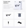 Shokz openrun mini casque à conduction osseuse, écouteurs bleutooth oreilles libres pour le sport avec micro, casque sans fil ét