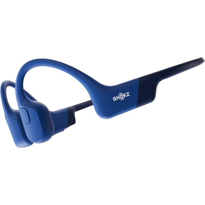 Shokz openrun casque à conduction osseuse, écouteurs bleutooth oreilles libres pour le sport avec micro, casque sans fil étanche