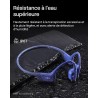 Shokz openrun casque à conduction osseuse, écouteurs bleutooth oreilles libres pour le sport avec micro, casque sans fil étanche