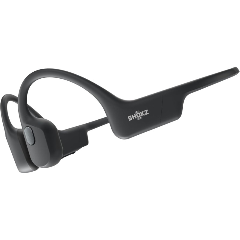 Shokz openrun casque à conduction osseuse, écouteurs bleutooth oreilles libres pour le sport avec micro, casque sans fil étanche