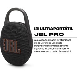 Jbl clip 5, enceinte bleutooth ultra-portable, mousqueton intégré, son jbl pro, basses percutantes, 12 heures d'autonomie, fonct