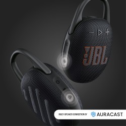 Jbl clip 5, enceinte bleutooth ultra-portable, mousqueton intégré, son jbl pro, basses percutantes, 12 heures d'autonomie, fonct