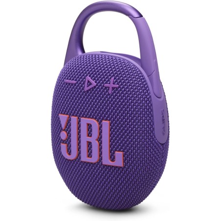 Jbl clip 5, enceinte bleutooth ultra-portable, mousqueton intégré, son jbl pro, basses percutantes, 12 heures d'autonomie, fonct