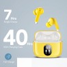 Qxq 2025 new écouteurs bleutooth, ecouteurs bleutooth 5.4 sans fil avec hifi stéréo, 40h mini oreillette bleutooth enc réduction