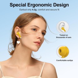 Qxq 2025 new écouteurs bleutooth, ecouteurs bleutooth 5.4 sans fil avec hifi stéréo, 40h mini oreillette bleutooth enc réduction