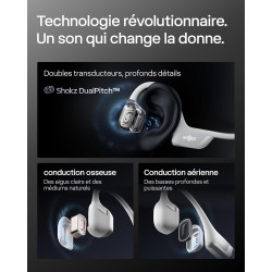 Shokz casque à conduction osseuse openrun pro 2 mini, écouteurs sans fil bleutooth 5.3, microphones réducteurs de bruit, étanché