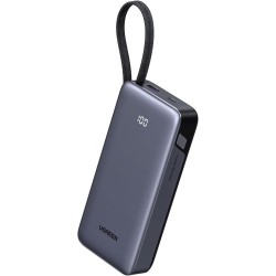 Uvert nexode 45w batterie externe 20000mah câble usb c intégré power bank portable charge rapide 2 ports pd écran led compatible