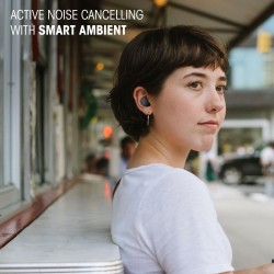 Jbl wave buds 2, écouteurs sans fil bleutooth, 40 h d'autonomie, son pure bass, technologie smart ambient, résistance à l'eau et