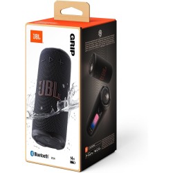 Jbl grip, enceinte bleutooth compacte, ai sound boost, étanche et resistante à la poussière ip68, éclairage d’ambiance, 14 h d’a