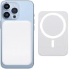 Batterie Externe 10000mAh pour Magsafe, Induction sans Fil Portable Charge Rapide Chargeur, Magnetique Power Bank pour iPhone 12