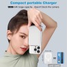 Batterie Externe 10000mAh pour Magsafe, Induction sans Fil Portable Charge Rapide Chargeur, Magnetique Power Bank pour iPhone 12