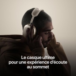 Apple AirPods Max Casque Circum-auriculaire sans Fil, réduction Active du Bruit de Niveau Pro, Mode Transparence, Audio Spatial 