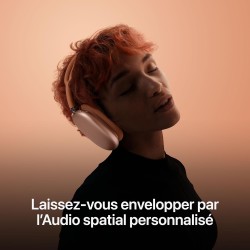 Apple AirPods Max Casque Circum-auriculaire sans Fil, réduction Active du Bruit de Niveau Pro, Mode Transparence, Audio Spatial 