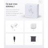 Shokz écouteurs à oreilles libres openfit air, casque bleutooth sans fil avec microphone, écouteurs avec crochet d'oreille air, 