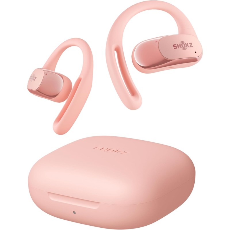 Shokz écouteurs à oreilles libres openfit air, casque bleutooth sans fil avec microphone, écouteurs avec crochet d'oreille air, 