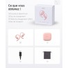 Shokz écouteurs à oreilles libres openfit air, casque bleutooth sans fil avec microphone, écouteurs avec crochet d'oreille air, 