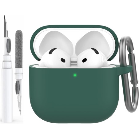 AhaStyle Coque AirPods 4 (2024) avec Kit Nettoyage Silicone Étui Protection pour AirPods 4ème Génération Anti-Rayures Housse pou