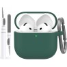 AhaStyle Coque AirPods 4 (2024) avec Kit Nettoyage Silicone Étui Protection pour AirPods 4ème Génération Anti-Rayures Housse pou