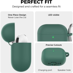 AhaStyle Coque AirPods 4 (2024) avec Kit Nettoyage Silicone Étui Protection pour AirPods 4ème Génération Anti-Rayures Housse pou