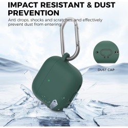 AhaStyle Coque AirPods 4 (2024) avec Kit Nettoyage Silicone Étui Protection pour AirPods 4ème Génération Anti-Rayures Housse pou