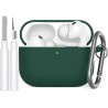 AhaStyle Coque AirPods Pro 3 (2025) avec Kit Nettoyage Silicone Étui Protection pour AirPods Pro 3ème Génération [avec Mousqueto