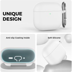 AhaStyle Coque AirPods 4 (2024) avec Kit Nettoyage Silicone Étui Protection pour AirPods 4ème Génération Anti-Rayures Housse pou
