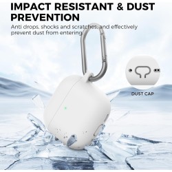 AhaStyle Coque AirPods 4 (2024) avec Kit Nettoyage Silicone Étui Protection pour AirPods 4ème Génération Anti-Rayures Housse pou