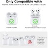 AhaStyle Coque AirPods 4 (2024) avec Kit Nettoyage Silicone Étui Protection pour AirPods 4ème Génération Anti-Rayures Housse pou