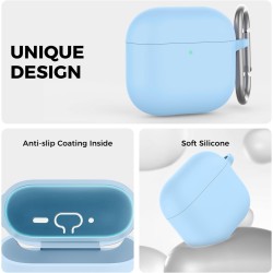 AhaStyle Coque AirPods 4 (2024) avec Kit Nettoyage Silicone Étui Protection pour AirPods 4ème Génération Anti-Rayures Housse pou
