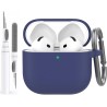 AhaStyle Coque AirPods 4 (2024) avec Kit Nettoyage Silicone Étui Protection pour AirPods 4ème Génération Anti-Rayures Housse pou