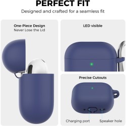 AhaStyle Coque AirPods 4 (2024) avec Kit Nettoyage Silicone Étui Protection pour AirPods 4ème Génération Anti-Rayures Housse pou