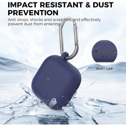 AhaStyle Coque AirPods 4 (2024) avec Kit Nettoyage Silicone Étui Protection pour AirPods 4ème Génération Anti-Rayures Housse pou