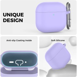 AhaStyle Coque AirPods 4 (2024) avec Kit Nettoyage Silicone Étui Protection pour AirPods 4ème Génération Anti-Rayures Housse pou