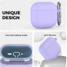 AhaStyle Coque AirPods 4 (2024) avec Kit Nettoyage Silicone Étui Protection pour AirPods 4ème Génération Anti-Rayures Housse pou