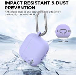 AhaStyle Coque AirPods 4 (2024) avec Kit Nettoyage Silicone Étui Protection pour AirPods 4ème Génération Anti-Rayures Housse pou