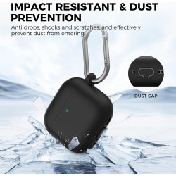 AhaStyle Coque AirPods 4 (2024) avec Kit Nettoyage Silicone Étui Protection pour AirPods 4ème Génération Anti-Rayures Housse pou