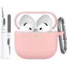 AhaStyle Coque AirPods 4 (2024) avec Kit Nettoyage Silicone Étui Protection pour AirPods 4ème Génération Anti-Rayures Housse pou