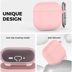 AhaStyle Coque AirPods 4 (2024) avec Kit Nettoyage Silicone Étui Protection pour AirPods 4ème Génération Anti-Rayures Housse pou