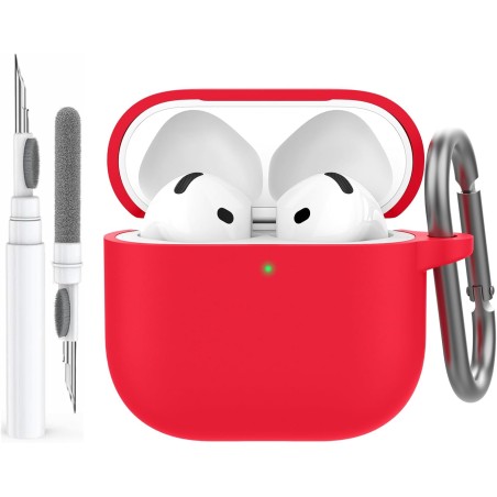 AhaStyle Coque AirPods 4 (2024) avec Kit Nettoyage Silicone Étui Protection pour AirPods 4ème Génération Anti-Rayures Housse pou