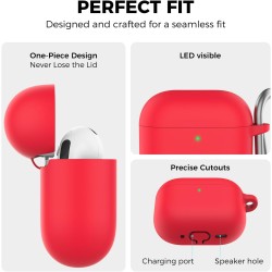 AhaStyle Coque AirPods 4 (2024) avec Kit Nettoyage Silicone Étui Protection pour AirPods 4ème Génération Anti-Rayures Housse pou