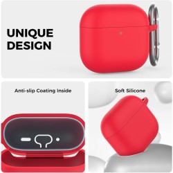 AhaStyle Coque AirPods 4 (2024) avec Kit Nettoyage Silicone Étui Protection pour AirPods 4ème Génération Anti-Rayures Housse pou