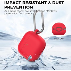 AhaStyle Coque AirPods 4 (2024) avec Kit Nettoyage Silicone Étui Protection pour AirPods 4ème Génération Anti-Rayures Housse pou