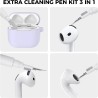 AhaStyle Coque AirPods 4 (2024) avec Kit Nettoyage Silicone Étui Protection pour AirPods 4ème Génération Anti-Rayures Housse pou