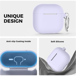 AhaStyle Coque AirPods 4 (2024) avec Kit Nettoyage Silicone Étui Protection pour AirPods 4ème Génération Anti-Rayures Housse pou