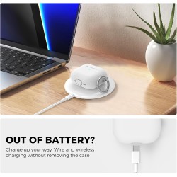 AhaStyle Coque AirPods 4 (2024) avec Kit Nettoyage Silicone Étui Protection pour AirPods 4ème Génération Anti-Rayures Housse pou