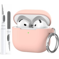 AhaStyle Coque AirPods 4 (2024) avec Kit Nettoyage Silicone Étui Protection pour AirPods 4ème Génération Anti-Rayures Housse pou